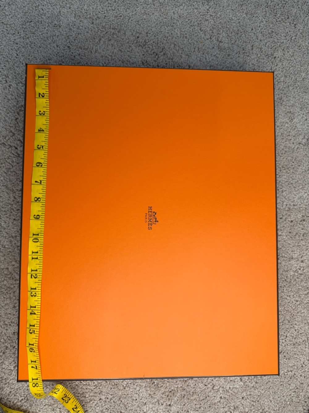 Hermes Orange Box with Black Trim